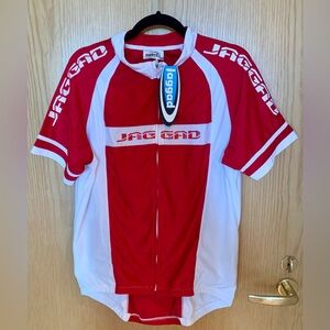 NWT Men’s Jaggad Technologies Edge Climatica Cycling Jersey -Size XXL -Red- Rare
